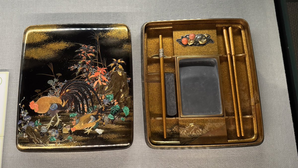 コレクション作品も本当に良かった。 ホトトギスと虹は、北斎の肉筆画。