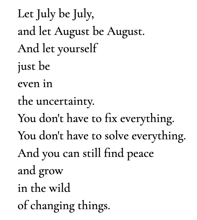 Lovandfear's tweet photo. from let July be July by Morgan Harper Nichols https://t.co/qdwgnFZn8A