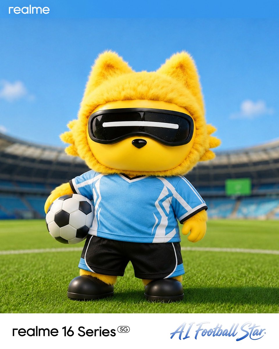 realmeglobal's tweet photo. Matchday is almost here. Which team are you backing?
Argentina vs. Cape Verde kicks off on July 4, and now it's your turn to make your prediction.

Create your AI Football Star image (or use our official MEOWKUKU artwork), share your winning team prediction, and enter for a chance to win a pair of realme Buds Air 8.

Submit your entry before 06:00 AM (UTC+8), July 4.

Check the comments for how to enter.