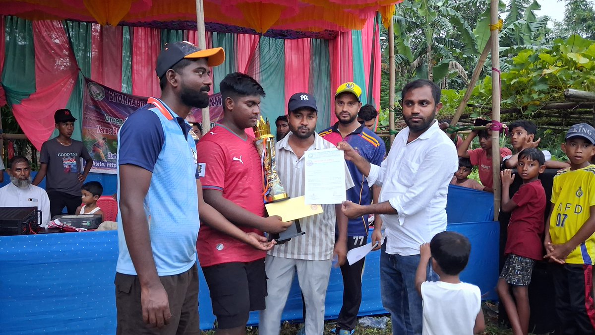 GLFIndia's tweet photo. 🏏 Green Leaf Foundation, Gossaigaon successfully organized the Bhomrabil No-1 Cricket Tournament 2026 on 13–14 June at 1 No. Bhomrabil, Kokrajhar, Assam.

🏆 Toll Plaza, Telipara emerged as Champions, defeating Simultapu Lions by 59 runs in the final. https://t.co/JKpNqb6Lg6