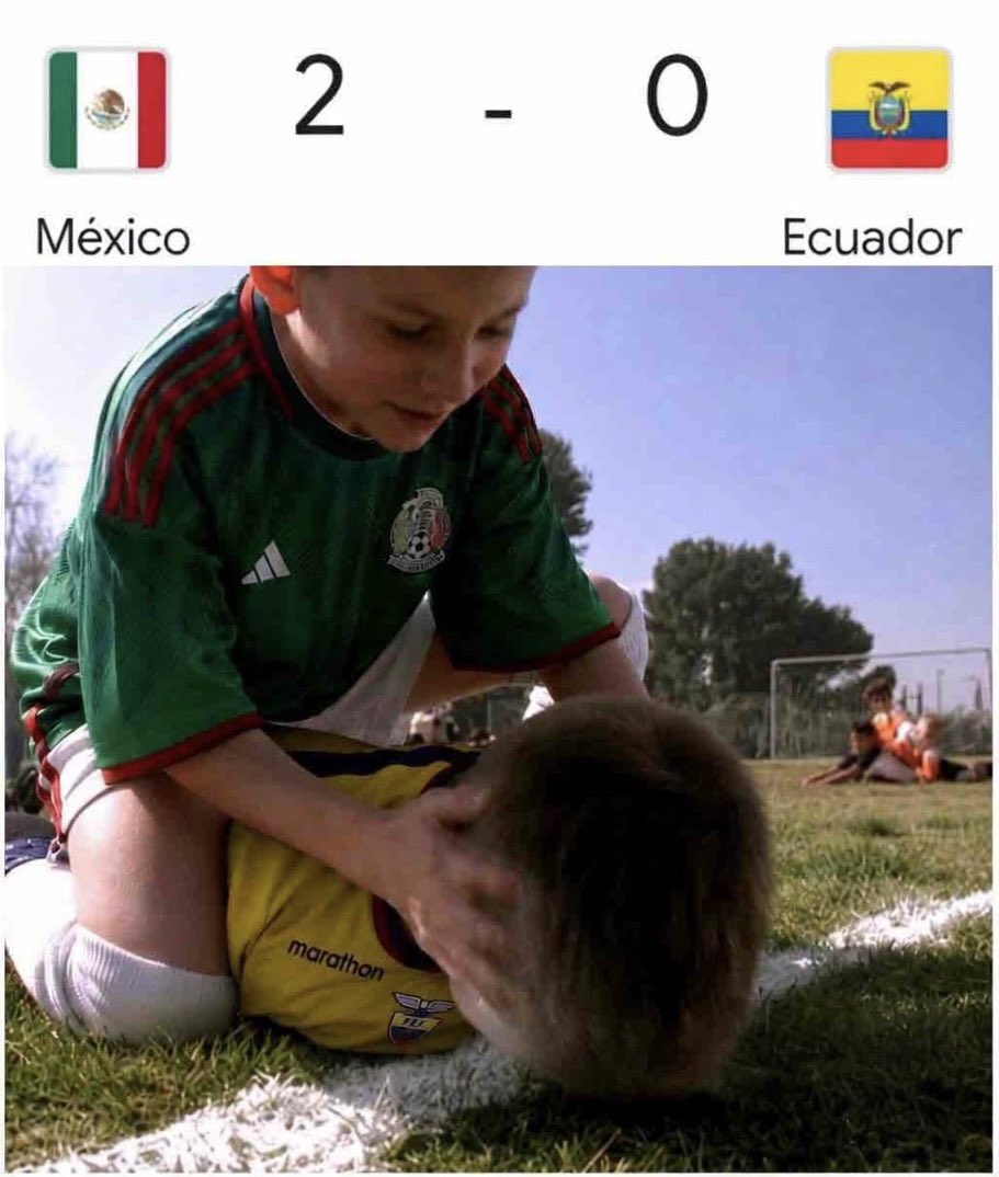 elduuuui's tweet photo. México lo pasó por arriba a ecuador https://t.co/0U8pxLQPv7