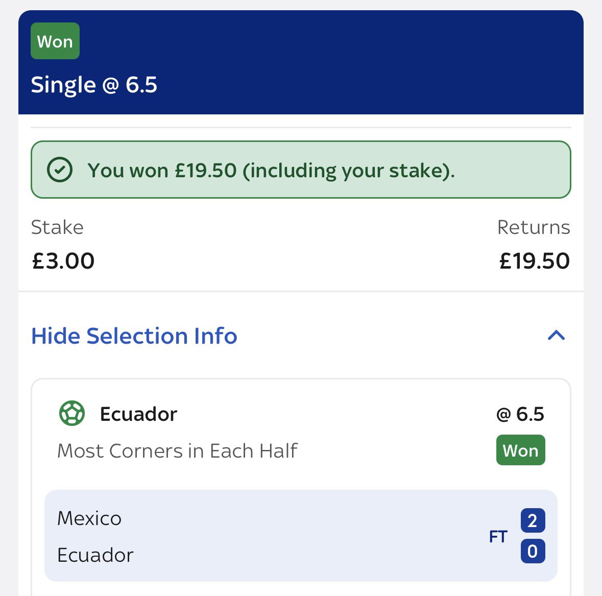 TheLadderLad's tweet photo. FULL LADDER BOOOOM 🔥

+3.75 Units ✅✅ https://t.co/Dwp99gYumF