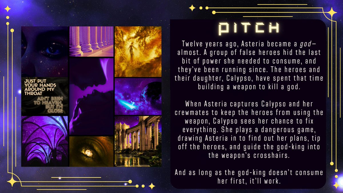 KLLempereur's tweet photo. Oh, what's this? An agent's guide to THE BRIGHTEST STAR IN THE SKY?

Just in time for #QueerPit, here's what you're going to get in my manuscript: toxic sapphics (#OwnVoices rep!), dark sci-fi fantasy vibes, and SO many queer people.

#SF #F #A #LGBTQ https://t.co/CqKLdlCt53