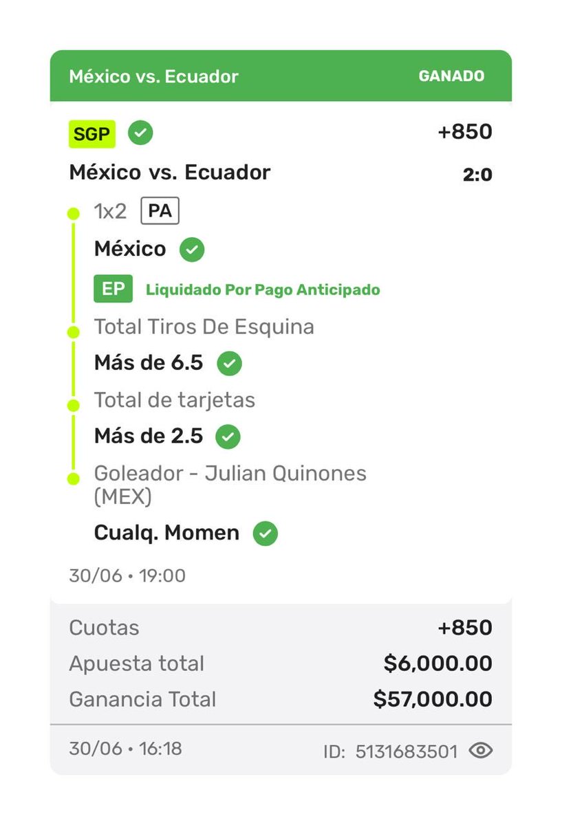 KuinoPicks's tweet photo. Y si si Mexico?✅🤑 tremendo lo que acabamos de cobrar alvv viva mexico marranitos #kuinopicks #mexico #cristianrey #gallitovip https://t.co/SYVI4LB5FY