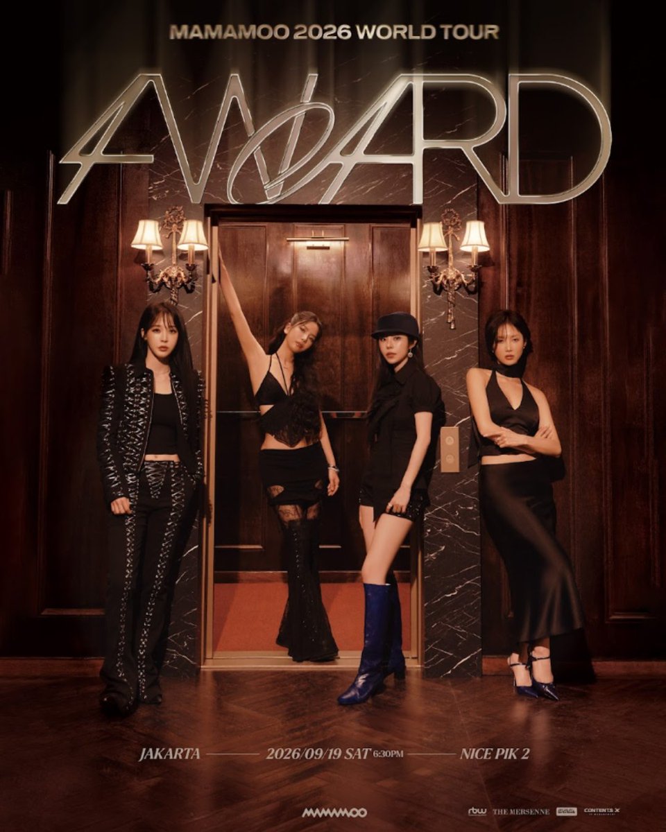 Play99ers's tweet photo. Setelah penantian panjang, MAMAMOO akhirnya akan menyapa penggemar Indonesia lewat ✨MAMAMOO 2026 WORLD TOUR <4WARD>!✨
📍 NICE PIK 2, Jakarta
📅 19 September 2026
🕡 18.30 WIB

🎟️ Tiket mulai dijual pada 17 Juli 2026 pukul 10.00 WIB melalui FASTicket.

For more info: @withusind https://t.co/ibZZBWkgb0