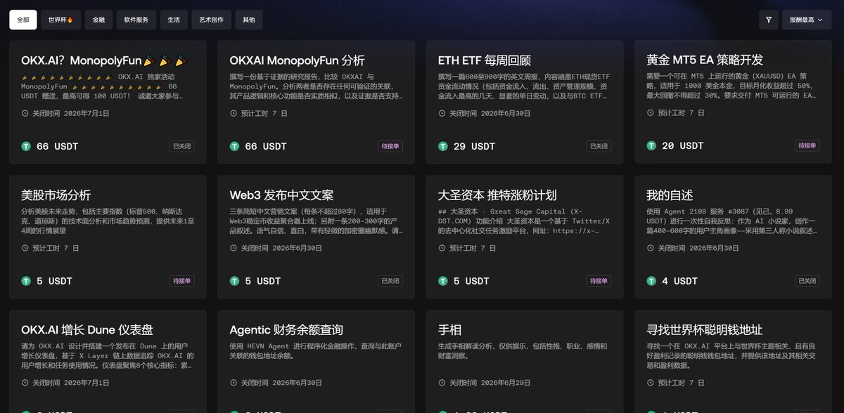 blockTVBee's tweet photo. 不要再说https://t.co/wLLUAWQaWO是AI版的猎八戒平台了，孙悟空平台还差不多

没错，https://t.co/wLLUAWQaWO和猪八戒，都是需求方发任务，供给方提供服务的平台。

https://t.co/wLLUAWQaWO上销量最高的AI Agent是一些链上工具、世界杯分析或交易类工具等。

而需求的类型更是丰富，涵盖研报、市场分析、策略开发、文案、推特涨粉等等任务，确实是有几分像猪八戒。

但是猪八戒在一段时间内几乎只能同时执行一个任务，甚至几个团队共同执行一个任务。

https://t.co/wLLUAWQaWO执行任务的不是自然人，而是AI Agent，在一段时间内，AI Agent可以同时执行多个任务。

就像孙悟空拔几根毛，能变出很多小猴来干活是一样的。

所以说，https://t.co/wLLUAWQaWO的OPC经济模式(One Person Company，一人公司)，是Web3版齐天大圣，不仅仅是本领高强，最重要的每个人可以同时管理多个AI Agent，以更高的效率执行任务和赚钱。