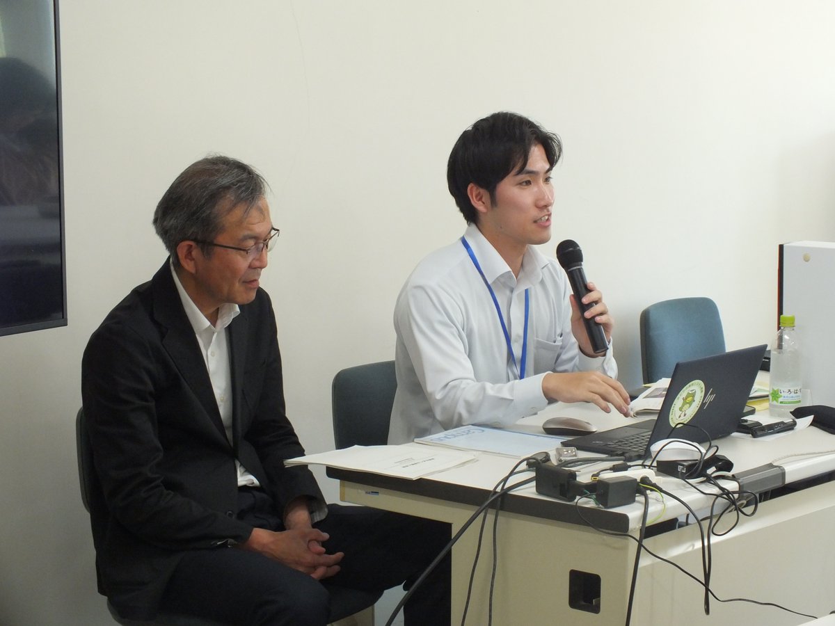 MAFF_TOHOKU's tweet photo. #秋田県   拠点職員が#秋田県立大学 大潟キャンパスを訪問し、みどりの食料システム戦略等について講義を行いました！皆様ありがとうございました！
 
また本拠点では、県内学生に向けて農政施策に関する出前授業を実施中です。
 以下リンクからお気軽にご相談ください。
    https://t.co/6aHTbczdWS https://t.co/czyO0R8ZJo