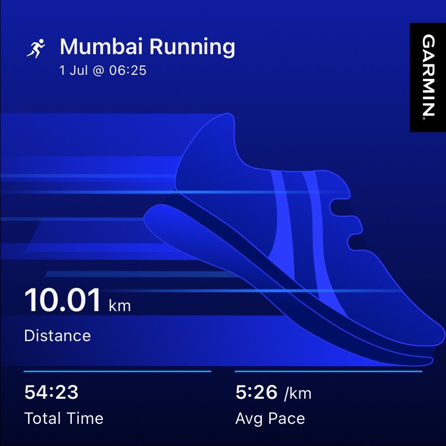 i_the_sanjay's tweet photo. Today’s Run !
https://t.co/QZSscIDmc2
#JaiShriRam
#JayHanuman
#fitness #FitnessGoals #running #run #fitIndia #FitnessJourney #runners #trending #wednesdayvibes #wednesdayfeeling #Indianrunners #Training #Mumbai #Wednesday #wednesdaymorning #roadrunning #Runnersoftwitter #RRR26 https://t.co/3C5U6nZAM9