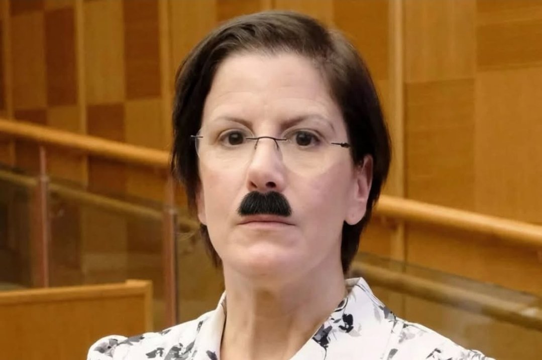 YisraelOfficial's tweet photo. Suits her much better. 

Disgusting nullity. 
Despicable, shameful, pathetic, appalling, and disgusting ‼️ https://t.co/KMmMfaahdF