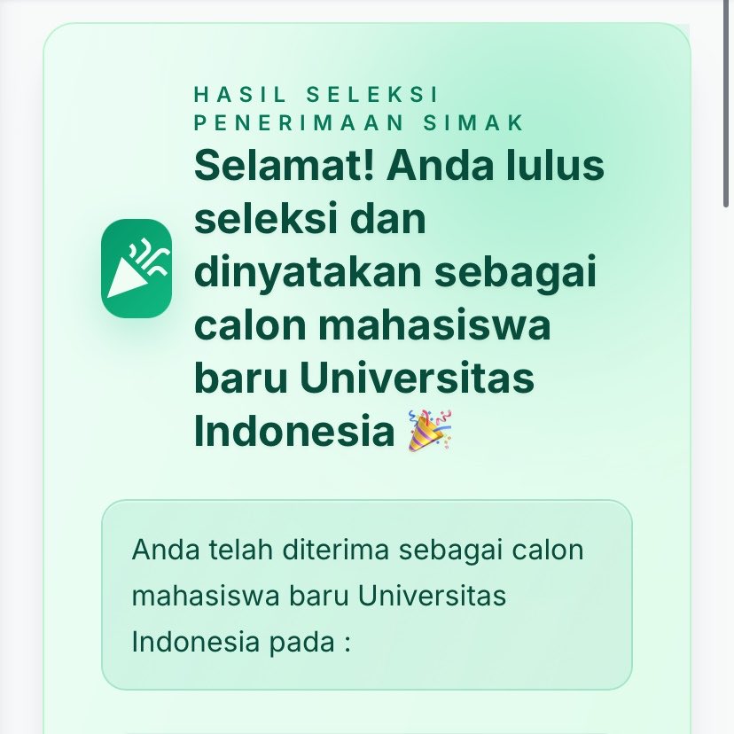 heeaintseeingu's tweet photo. GUYS AKU LOLOS UI!!!!! https://t.co/VdOeevj4Ev