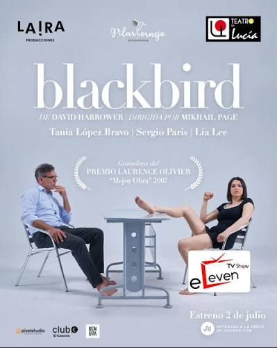 alvarezrodrich's tweet photo. Blackbird, importante obra del teatro contemporáneo, de David Harrower, expone con toda crudeza el reencuentro 15 años después de una relación de abuso cuando él tenía 40 y ella 12. Sergio Paris y Tania López Bravo en notable actuación dirigidos por @MikhailPage en @TeatrodeLucia
