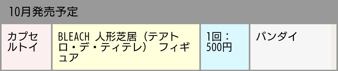x_renji_x31's tweet photo. ＊BLEACH　発売情報＊

●10月…人形芝居 フィギュア(テアトロ・デ・ティテレ)　カプセルトイ

-2027-
●2月…るかっぷ  平子真子/日番谷冬獅郎　千年血戦篇 https://t.co/KAVfZoYgfI