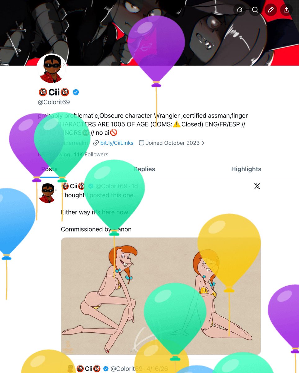 Colorit69's tweet photo. Despite everyone’s sweet heartfelt death threats, voodoo bullshit and iced tree limbs snapping above my head I regret to inform you I survived another year. I don’t know how.

I don’t know why you people hang around but I’m grateful you shared all this time with me.

Look forward to more probably problematic antics in the future.