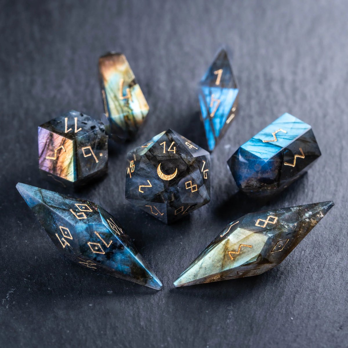 urwizards's tweet photo. Four crystal-shaped dice sets. Four completely different moods.

Which one would your character keep after opening a treasure chest?

Prism Glass
Frosted Prism Glass
Labradorite
Indian Agate
#dnddice #dicecollection #ttrpgdice #dnd #dungeonsanddragons #dicemaker #crystalcore https://t.co/heQ6EGh3xp