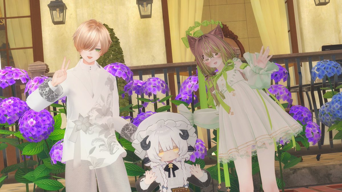 Rei_Kirisame_vr's tweet photo. 先日はお茶会へお越し頂き、ありがとうございました☕️🫖

すずねお姉さまとお庭のお手入れやにゃおちゃんのお給金でお菓子を食べるお話をしました🐑

お茶会中にお菓子は食べていませんよ…？

#セネリス (メイリーサ) https://t.co/77Ih3VYxlG