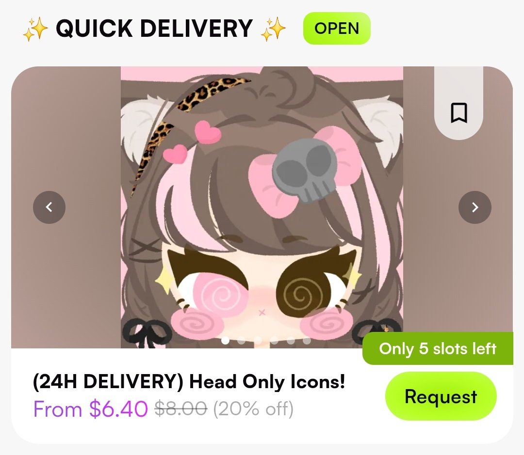 kedjumanis's tweet photo. Like &amp; RT will be much much appreciated! 

my vgen comms are open! and theres 20% discount on head only icons with guaranteed delivery within 24h, theres also other services on my vgen :3

✨️ VGen: https://t.co/fc4qYzEGP8 ✨️

#vgencomms #commission #chibiart https://t.co/EbQsRXWUEw