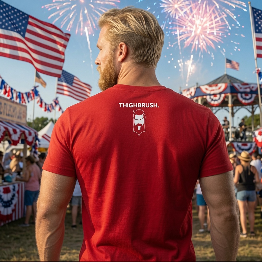 thighbrush's tweet photo. THIGHBRUSH® "Making Foreplay Great Again" Red 2.0. Men's T-Shirt in Red with White Print/Logo. Available in Sizes Small -3X-Large. 

Shop the THIGHBRUSH® Store!  
*Store Link in Bio*

 #MENS #FUNNYSHIRTS #tshirts #MENSAPPAREL #THIGHBRUSH #THIGHBRUSHAPPAREL #THIGHBRUSHNATION https://t.co/WOzB9C0mbV