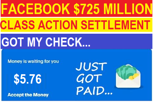 FreeStuffinder's tweet photo. GOT MY 2ND PAYOUT TODAY! FACEBOOK META $725 MILLION CLASS ACTION SETTLEMENT! Check Your Email or Mailbox for Payment! Don't Miss-out Again! Find More Open Settlements - https://t.co/jEdQsIIaZF https://t.co/ORTHZdiBYr