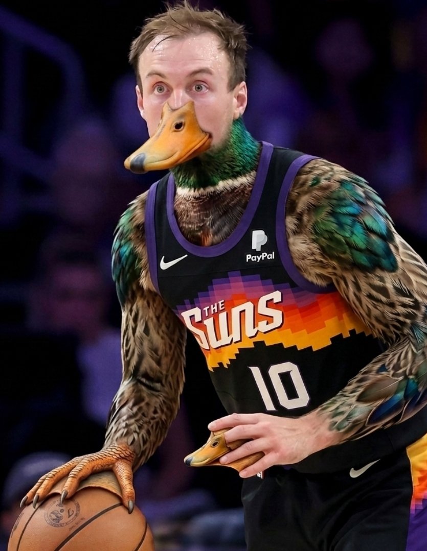ThePhoenixSuns2's tweet photo. #Duck? ๐ฆ
Yes, one of #LukeKennard's nicknames is "Duck" according to @bball_ref
#SunsUp #DucksUp #Hoops https://t.co/eXK2gLiaqc