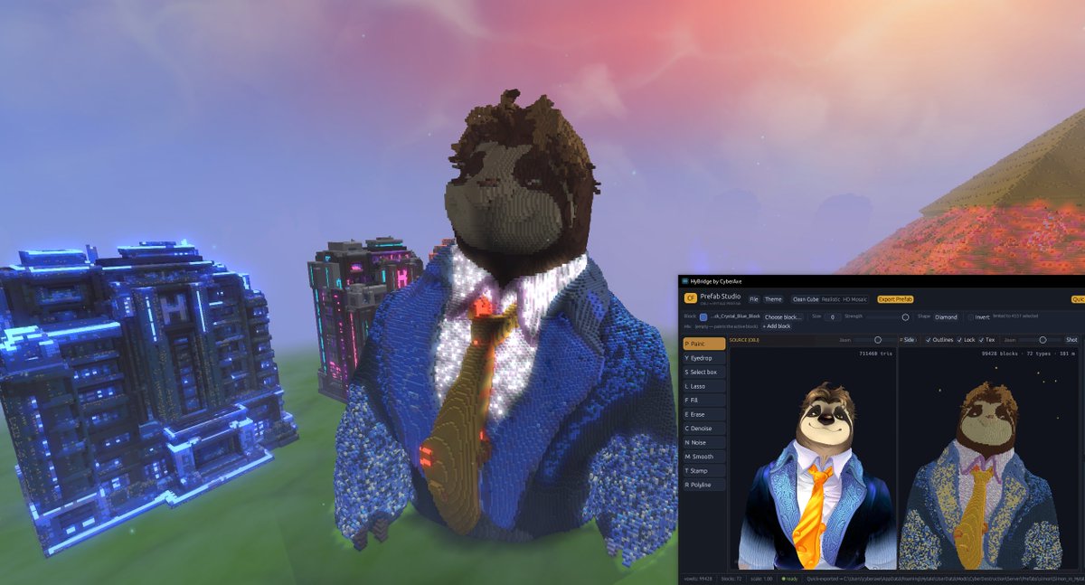 cyberaxe's tweet photo. HYTALE - CyberPrefab Studio - Simon Avatar Statue
I finally got simon in my world. lol kinda @Simon_Hypixel 

#Hytale @Hytale #Hytaleprefabs #hytalemodding #HyBridgeIDE #CyberPrefabStudio https://t.co/ojtXuBcjs5