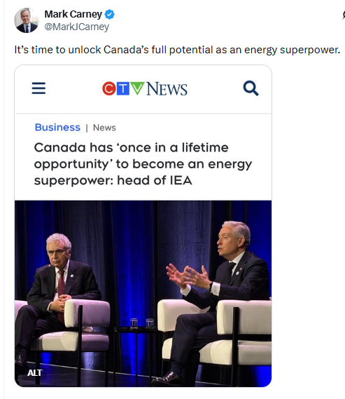 ikwilson's tweet photo. Ottawa locked Alberta’s energy potential with anti-energy laws, endless delays, carbon taxes, emissions caps, tanker bans, and political hostility.

Now Ottawa wants praise for promising to “unlock” what it should never have locked in the first place.

That is not a victory. That is the problem.