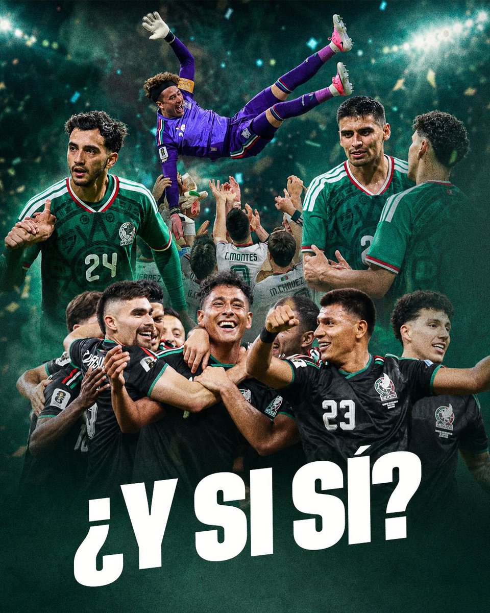 COM_Mexico's tweet photo. Es que… ¿y si sí? 🥹
Hoy y siempre, celebramos el coraje de nuestra selección. 
¡Gracias por inspirar a todo un país! 🇲🇽
@miseleccionmx https://t.co/kX2aPABgQn