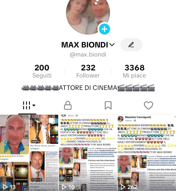 "👑MAX BIONDI🏆: E' PRESENTE CON IL SUO PROFILO ANCHE SU' 🤩TIK TOK🌟"!!! BY MAX BIONDI https://t.co/2IvhYYFBzQ