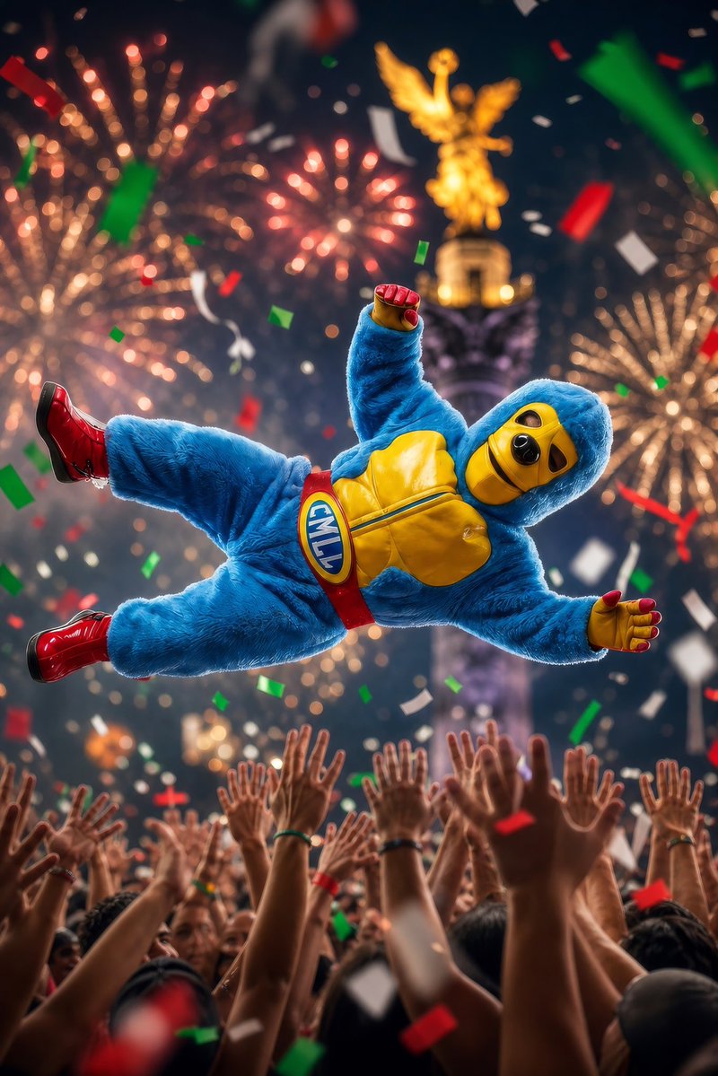 CMLL_OFICIAL's tweet photo. ¡Quiere volar, quiere volar! 🙌 🇲🇽

💚🤍❤️
¡FELICIDADES MÉXICO! 

#México https://t.co/b07WMpOnoD