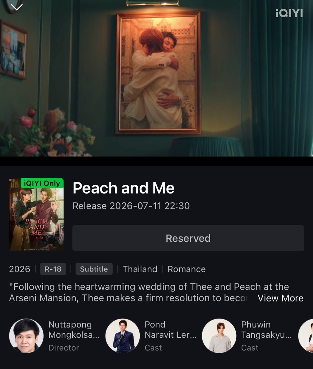 phuwintangie's tweet photo. peach and me is already on iqiyi 🥹🫶

#PeachandMeSeries https://t.co/kn4xAq1j3T
