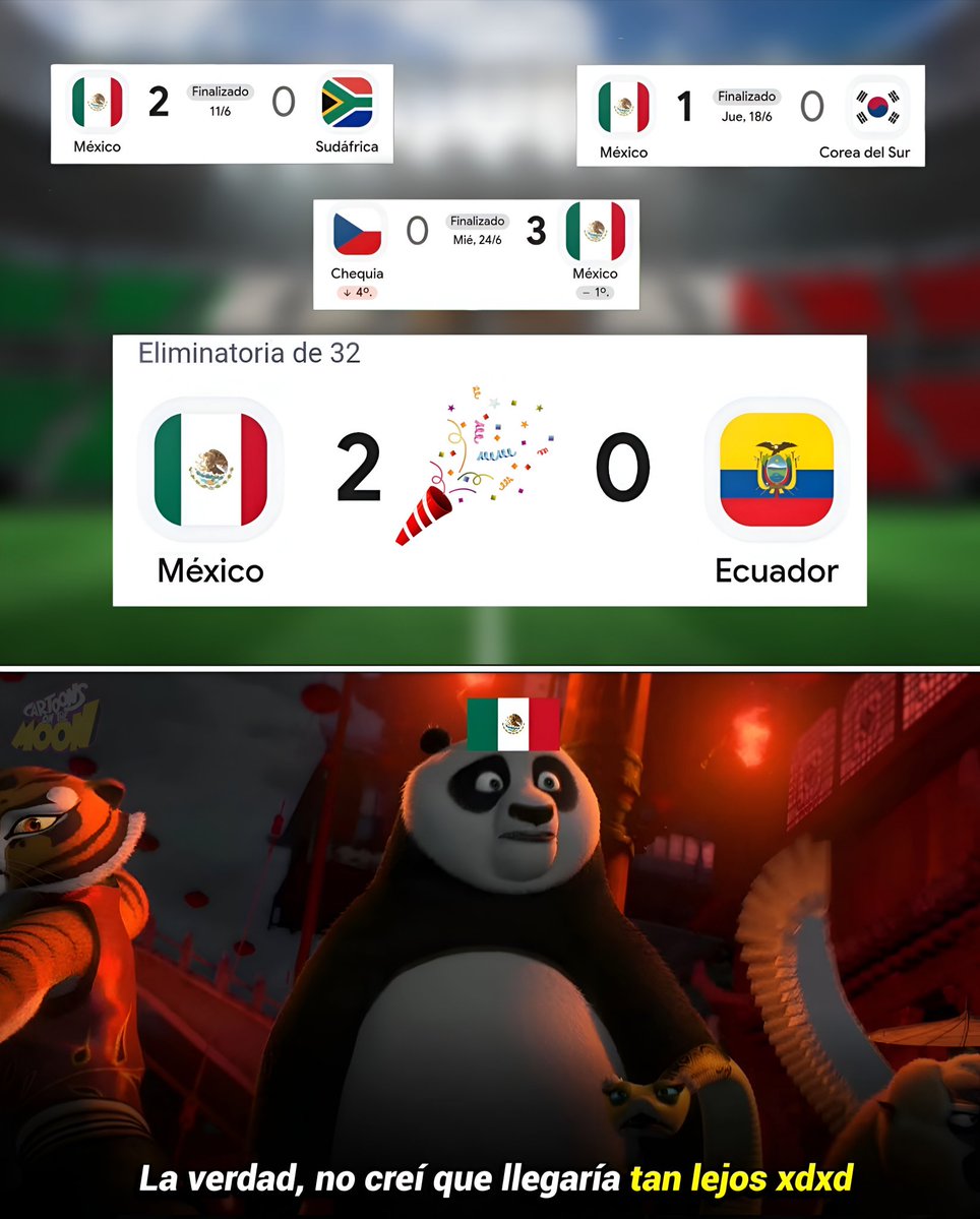 COTM_2's tweet photo. Por primera vez en la historia, México avanza al quinto partido del mundial sin un solo gol en contra. https://t.co/kDM9TQazz4