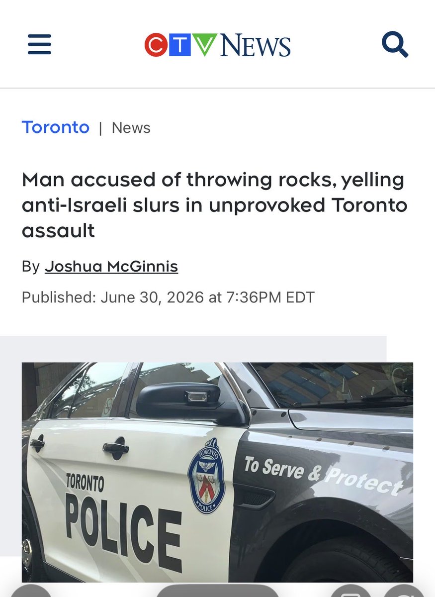 rich_toronto's tweet photo. On Sunday, Toronto Mayor @MayorOliviaChow shouted “Free Palestine” at a Pride event. 

Two days later a Torontonian felt empowered to attack a Jewish man. 

When will elected officials be held accountable for their part in tbr incitement of hate? 

Link in comments. https://t.co/4X1QNwV1q3