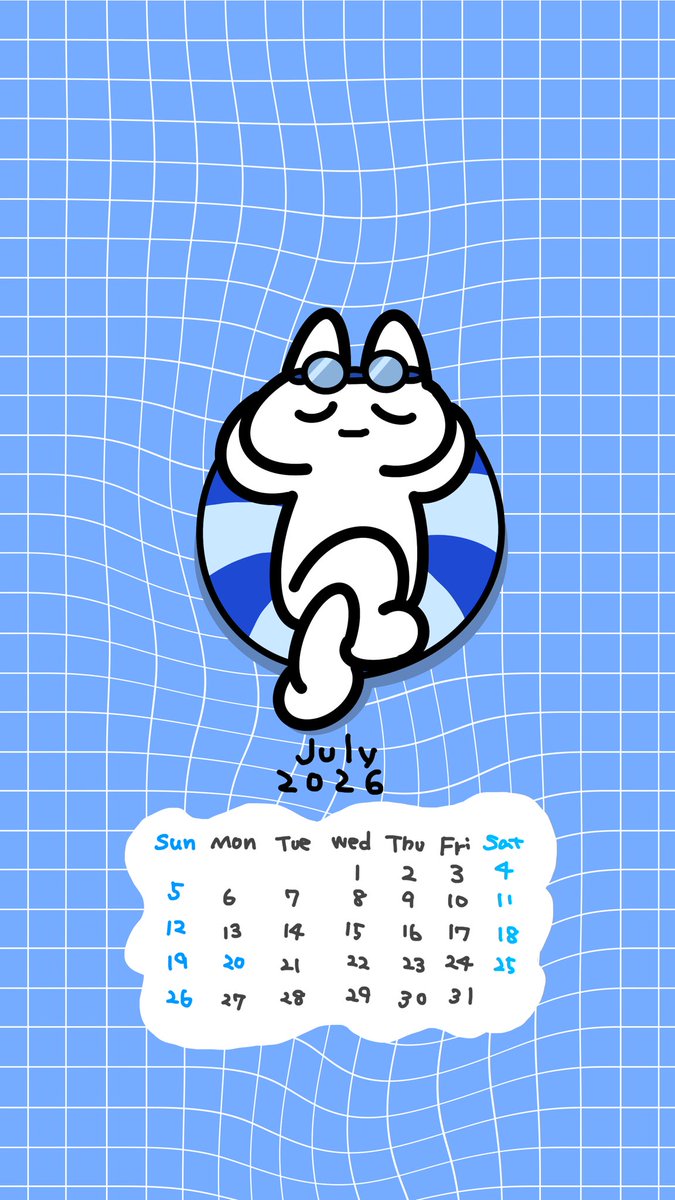 nyay_morning's tweet photo. 7月の壁紙カレンダー作ったので、よかったら使ってください！
個人的使用に限ります。
二次配布は禁止です。
(すみません上げ直しました🙏💦)
#壁紙　#壁紙カレンダー https://t.co/deMixpvJRe