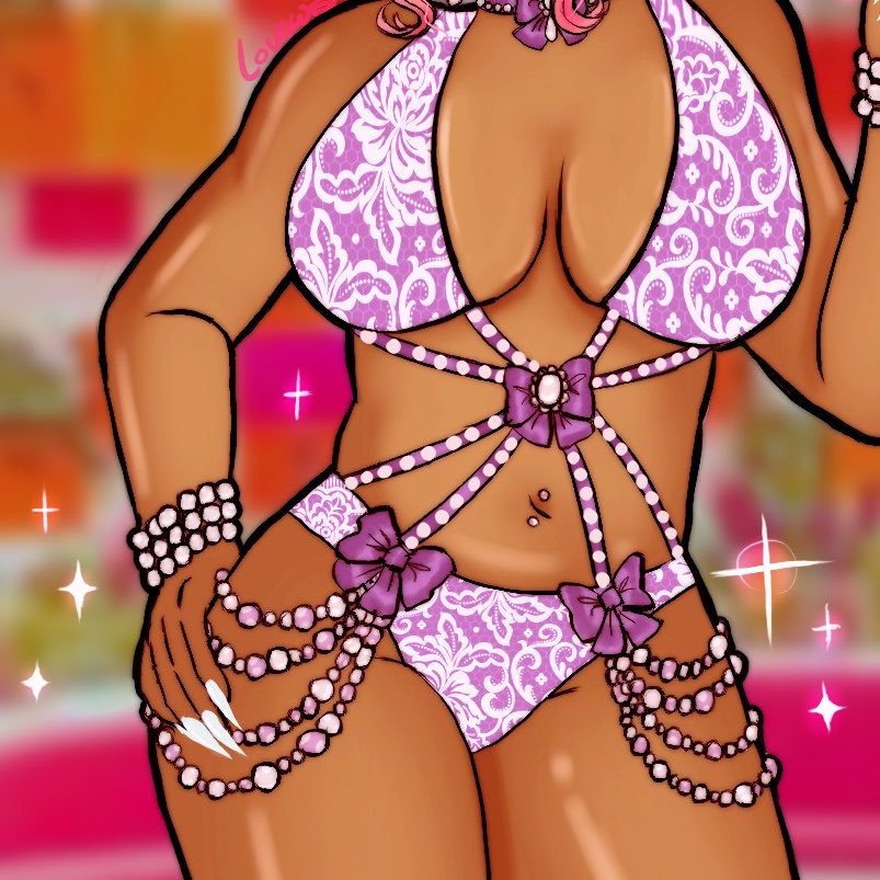 LOVEWISHS's tweet photo. MEGAN THE WOMAN THAT YOU ARE 🫪❤️‍🔥🎀 @theestallion #LoveIsland #fanart https://t.co/llnDVTyKyV