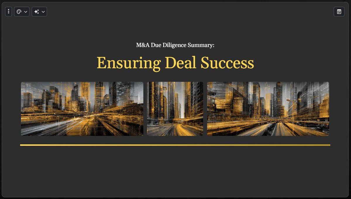 Lima01_Ai's tweet photo. 🤝 Every successful acquisition begins with thorough due diligence.
📊 Smart analysis, informed decisions, and strategic planning are the keys to ensuring deal success.🚀
#MergersAndAcquisitions #DueDiligence #BusinessStrategy #Investment #CorporateFinance #DealSuccess #Finance https://t.co/p8tv1FToC3