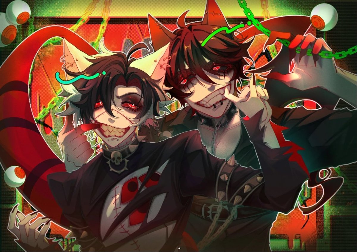 _Hirochuu's tweet photo. 🩸Smile for the camera!...er..close enough.🩸

Thank you again @iinviis for this piece I will cherish it forever my son my pride and joy. The artist has such a kick ass style!!

🎨@vIt_rihe <----[ check out their vgen DOITTT] https://t.co/QkKitTQABG