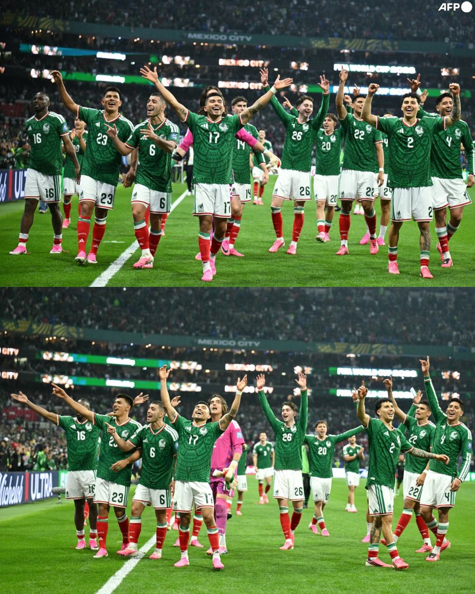 InvictosSomos's tweet photo. Y una noche, después de 40 años de larga espera, México volvió a ganar un partido de eliminación directa en una Copa del Mundo. Hoy se hizo historia en el glorioso Estadio Azteca. Hoy se jugó por nota ante un rival importante. HOY NO DUERME NADIE EN MÉXICO.
