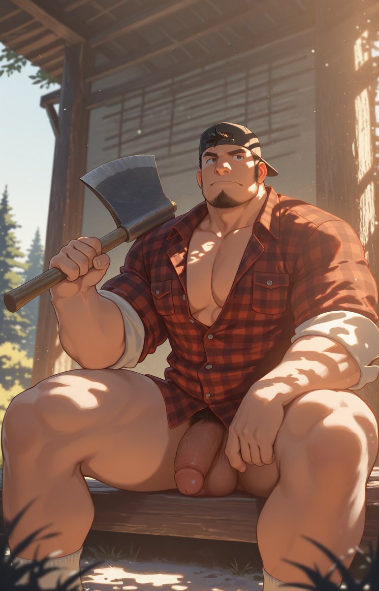 HyshenAI's tweet photo. #Gay #bara https://t.co/rJaLqP5piW
