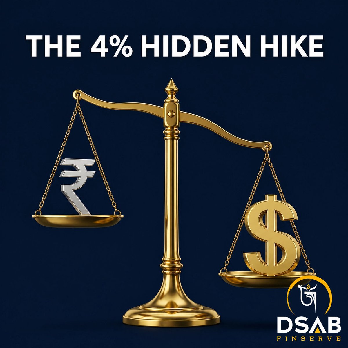 DsabFinserve's tweet photo. Tuition isn't just rising with inflation. It's climbing 4% extra every year because you earn in ₹ but spend in $. Without a dollar-neutral plan, you're gambling on exchange rates. Architect a strategy for clarity. #WealthPlanning #Education #Investing #DSAB https://t.co/PGvBiPuhRP