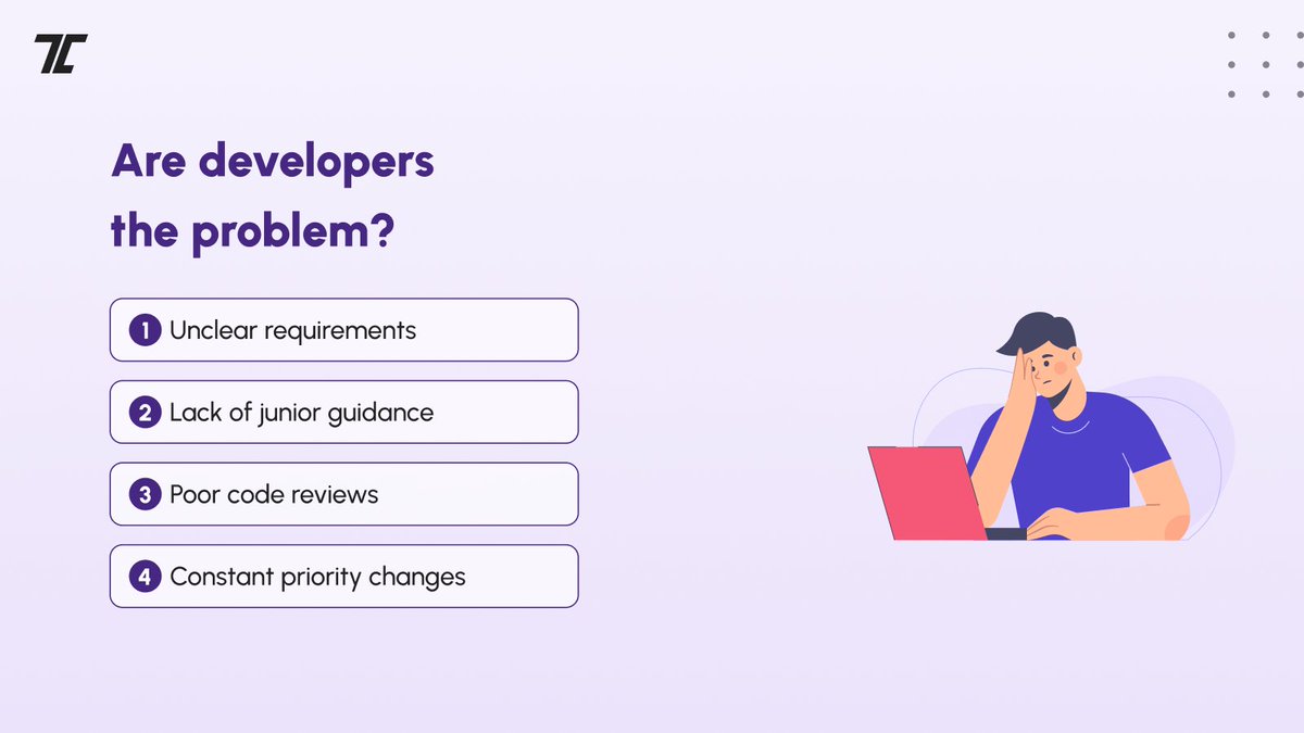 Tecocraft's tweet photo. Even good development teams fail to meet their deadlines when unclear requirements, high ticket volume, fresher dependency, and poor reviews make consistent work become inconsistent and messy.

#softwaredevelopment #MobileAppDevelopment #projectmanagement @Tecocraft https://t.co/OGvVyETbwp