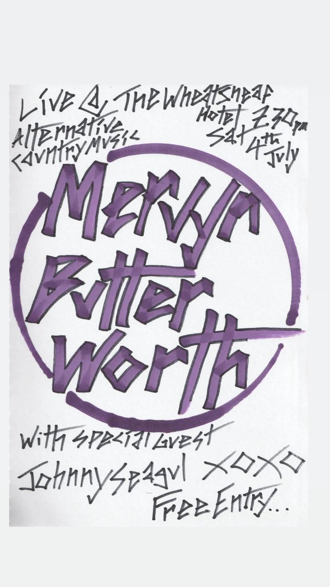 TheWheaty's tweet photo. THIS WEEK AT THE WHEATY!

SATURDAY THE 4TH

MERVYN BUTTERWORTH + JOHNNY SEAGULL

8PM - FREE ENTRY!

#thewheaty #wheatybands #mervynbutterworth #johnnyseagull_music https://t.co/TphptGAGPp