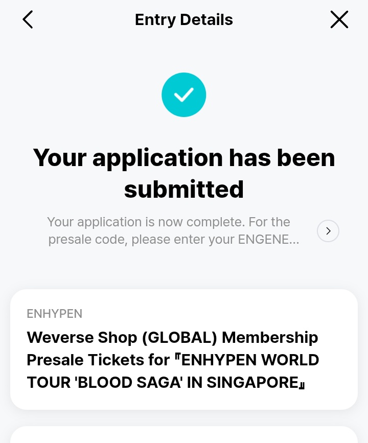 jungwonoona's tweet photo. wtr / want to rent / open rent presale

enhypen world tour blood saga in singapore 

avail for sg only ✅ 
1x code engene membership ✅
sudah di apply event ✅
fee https://t.co/dqQnxoPzyD, dm langsung (MENTION AFT DM)

disewakan karna aku cuma mau pakai utk yg dijakarta aja https://t.co/7ogQolsJg8