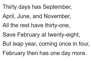 fokgrampajoe's tweet photo. @abuibrahim_mm I just use the rhyme in Urdu. It exists in many languages but none other than Urdu do it justice. But even in other languages you can just remember "30 days of September , April June and November" Because the rest are all 31, and who doesn't remember February https://t.co/K5egRzDn1i