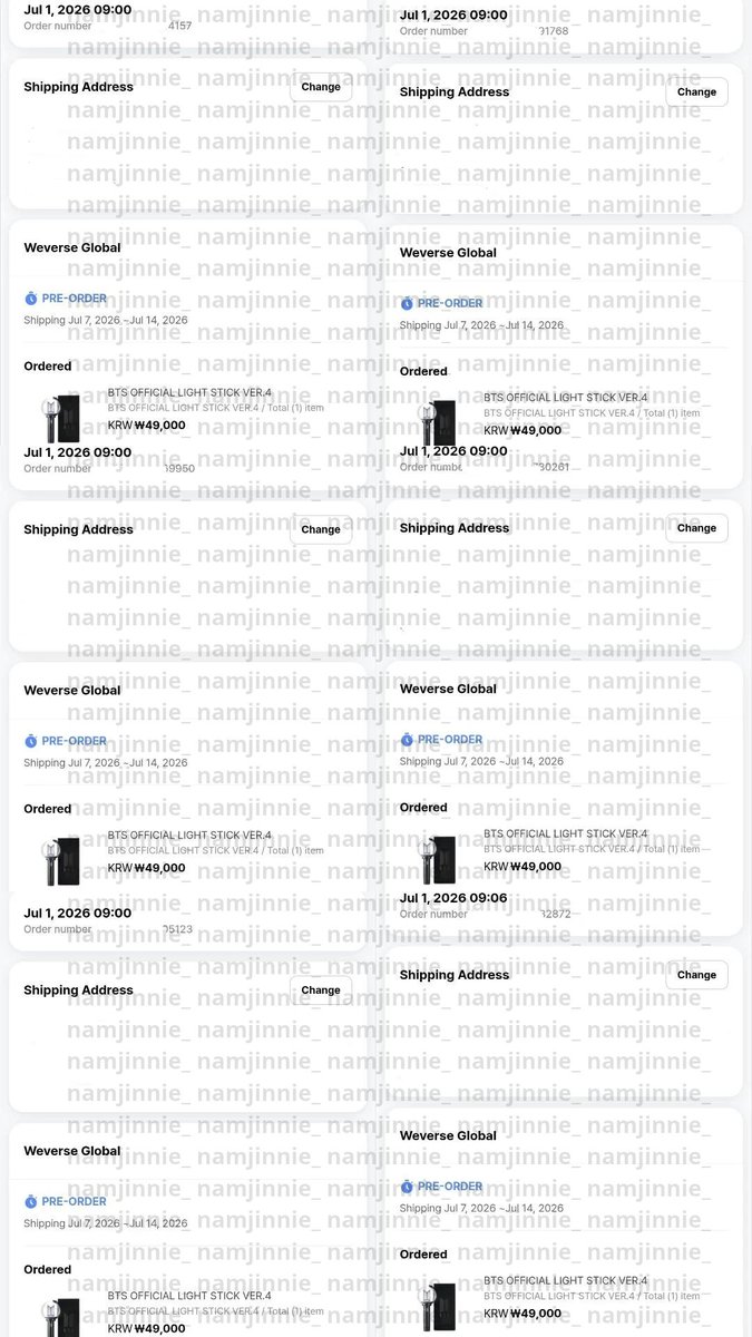 namjinnie_'s tweet photo. wts armybomb ver 4

💵$50/each (avail 6 pcs)

✅️can change address, must have korean address
✅️paypal / wise https://t.co/8aWyddD7mx