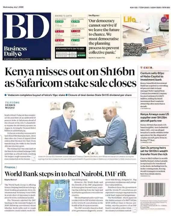 wnyakera's tweet photo. Kenya did not lose KES 16 billion on the Safaricom sale. It lost far more.

Based on my expert witness affidavit filed before the High Court in Constitutional Petition E051 of 2026, the minimum quantified loss is KES 143.7 billion, rising to over KES 437 billion when all components of the transaction are properly valued.

The shares were sold at KES 34 each. Using five internationally recognised valuation methods including discounted cash flow, dividend discount, comparable companies, sum of the parts, and precedent transactions, I arrived at a fair value of KES 57 to KES 80 per share. At the conservative midpoint of KES 57.90, Kenya left KES 143.7 billion on the table.

That excludes the true value of M-PESA. M-PESA processes KES 38.3 trillion annually, more than twice Kenya’s GDP. Applying the valuation multiple used when Mastercard invested in MTN MoMo values M-PESA at about KES 1.27 trillion, increasing the loss by another KES 133.8 billion.

The government also accepted KES 40.2 billion upfront in place of a future dividend stream with a present value of about KES 200 billion. That alone represents an additional KES 159.8 billion in lost value.

The bigger question, however, is not just valuation. It is process. A transparent and competitive sale would have allowed the market to determine the best price through competing bids and independent price discovery. Instead, Kenyans are left asking whether they received fair value for one of the country’s most strategic assets. By my analysis, the answer is no. The cost to taxpayers is at least KES 437 billion.