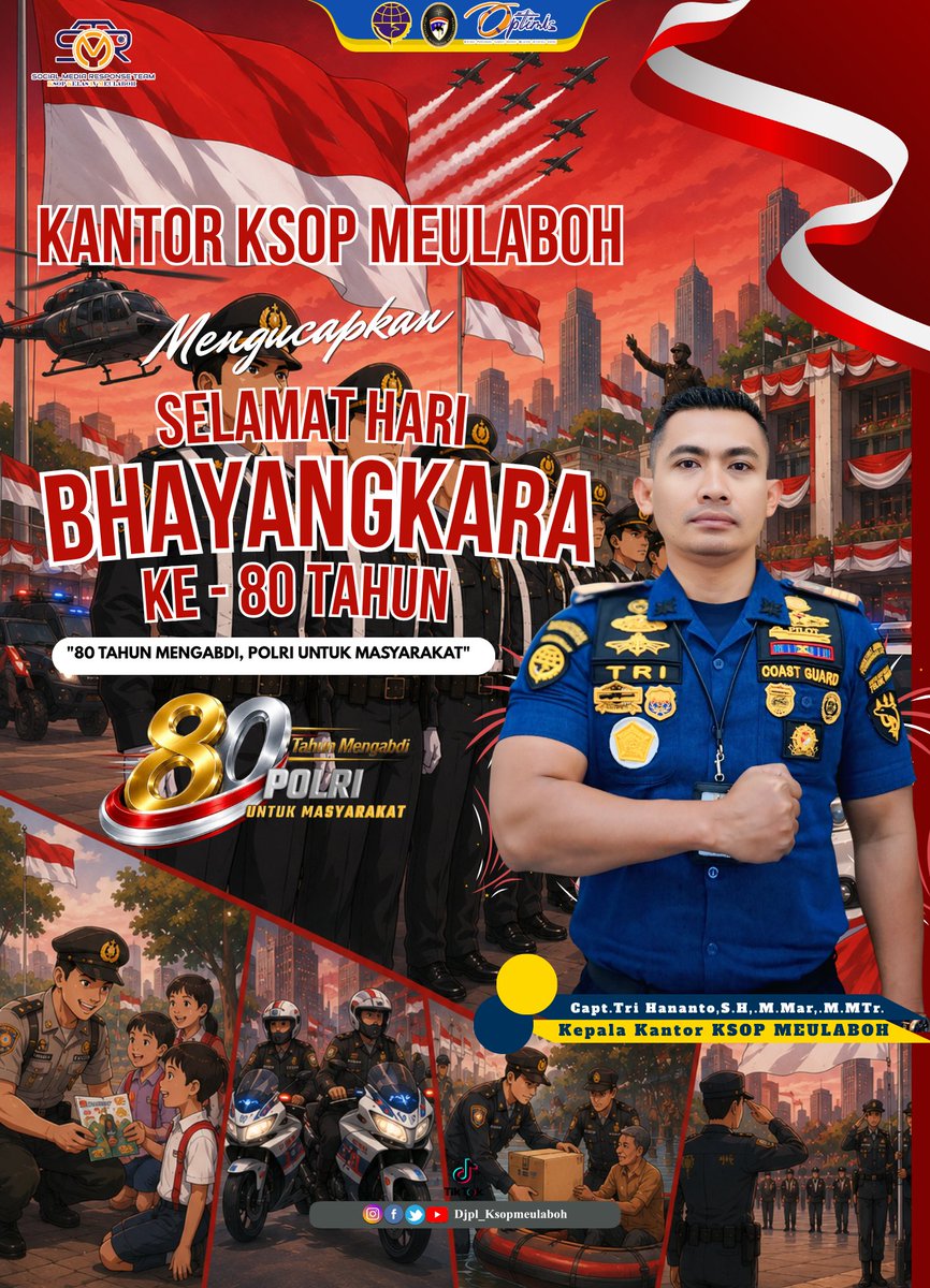 KMeulaboh's tweet photo. Selamat Hari Bhayangkara ke-80 Tahun 2026 https://t.co/KGhZzpkIPY