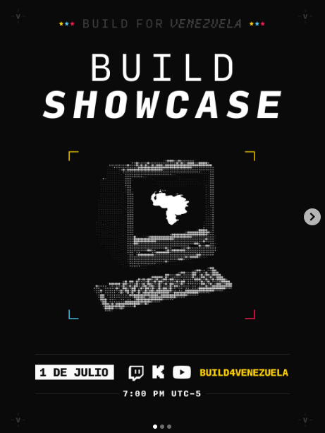 gabrululu's tweet photo. Lo que empezó como una idea de fin de semana se convirtió en un movimiento regional 🌎⚙️

Llegó el momento de consolidar esfuerzos en #Build4Venezuela 🇻🇪
Este miércoles 1 de julio será el cierre oficial y sesión de pitches, un espacio para conocer las historias y la arquitectura detrás de cada solución construida 🫂

📌 ¿Qué se viene ahora?
- Cierre de proyectos: Se viene el cierre formal para enfocar los esfuerzos de despliegue
- Evitar duplicidad: Es momento de mirar, conectar repositorios y fortalecer los equipos en servicio de quienes más lo necesitan hoy
- Impacto global: Cerca de 1,000 personas demostrando que la tecnología es también una  expresión de solidaridad

Esto apenas comienza. No te pierdas ningún detalle del Demo Day y sigue los canales oficiales de B4V: 
🔗 X: @Build4Venezuela 
🔗 LinkedIn: https://t.co/BsqS2FMrYx
🔗 Instagram: https://t.co/tc9L5scprh
🔗 TikTok: https://t.co/k1BWca6uVS