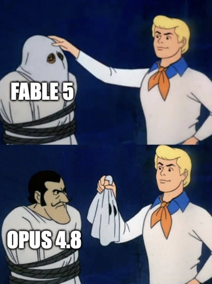newmike_io's tweet photo. @AnthropicAI so basically tunneling to opus whenever u want and charging for fable? nice https://t.co/4SnrkOw3HF