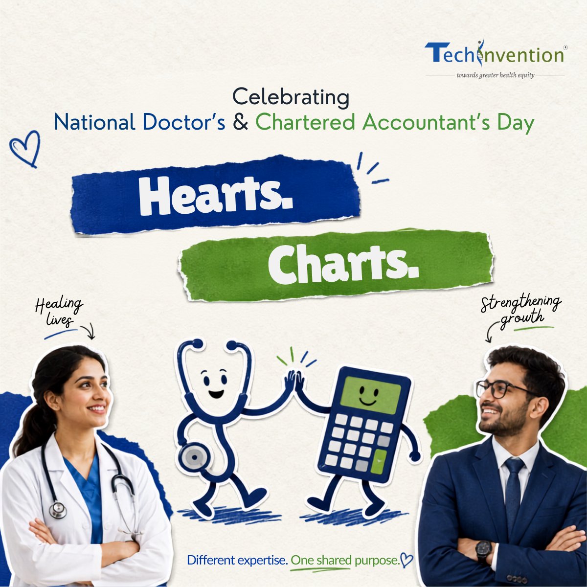 TechinventionL's tweet photo. Every thriving economy rests on two strong foundations: healthy people and trusted institutions

On July 1, we celebrate the professionals who quietly uphold both.

To every doctor and every Chartered Accountant: thank you for the discipline, integrity, and excellence you bring to your work, every single day.

Happy National Doctors' & CA Day

#Techinvention #Onehealth #NationalDoctorday #CAday

@LuckyInvest_ARK