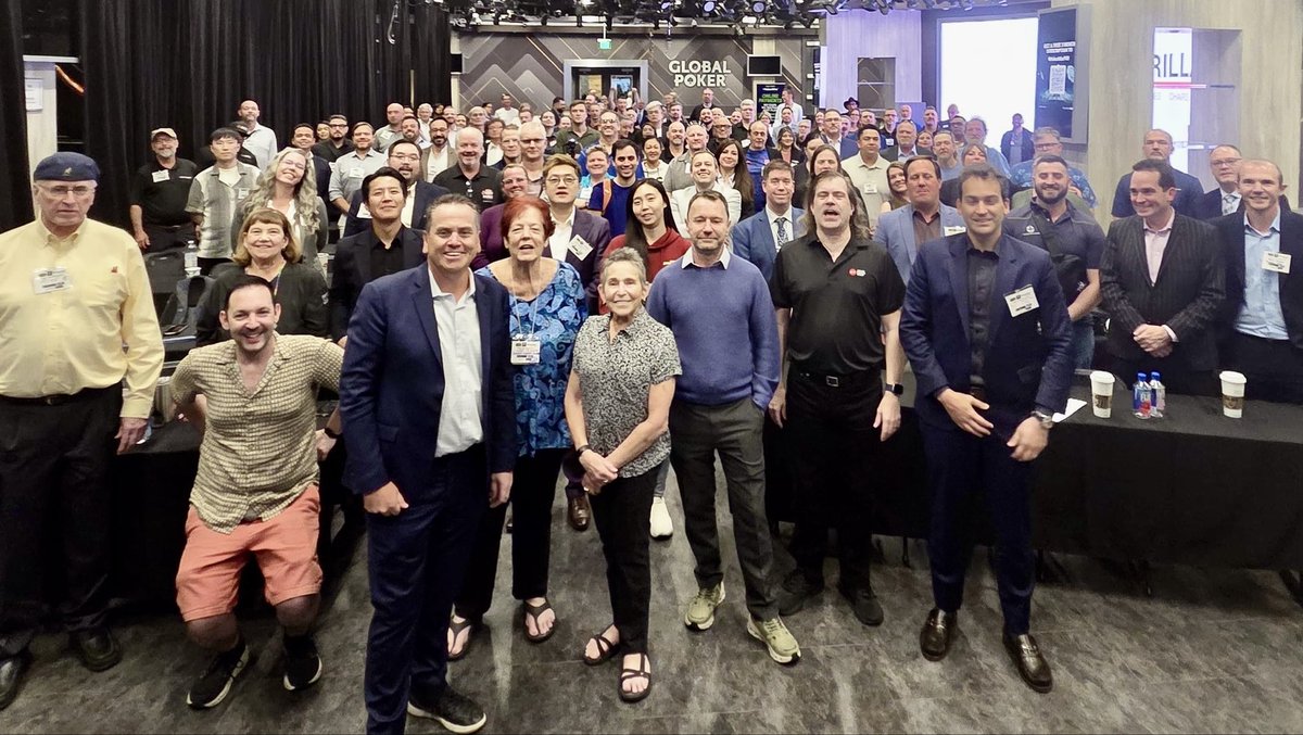 SavagePoker's tweet photo. Thank you to all of the Players, Tournament Directors, Card Room Managers, Directors, and Media that attended, supported, and contributed to the 25th Anniversary @PokerTDA Summit @PokerGO Studio. 

The updated rules and procedures including mixed games with be out soon! https://t.co/ZtDm8eH1w8