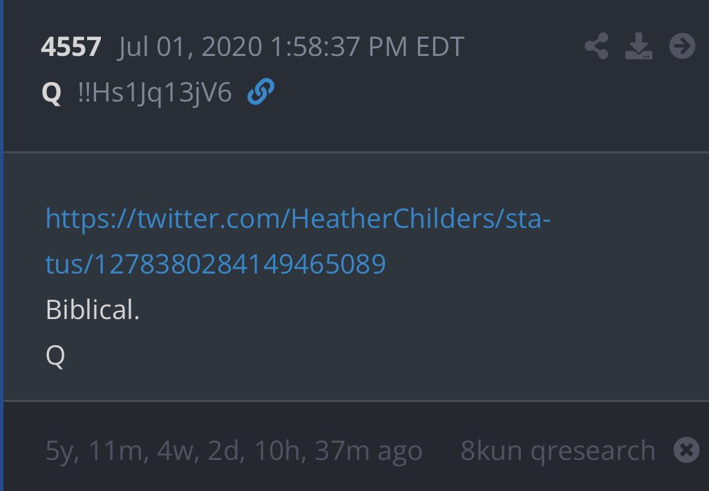 HKracken's tweet photo. Biblical.
Q

Today’s Q Delta https://t.co/j3FPCElpLf